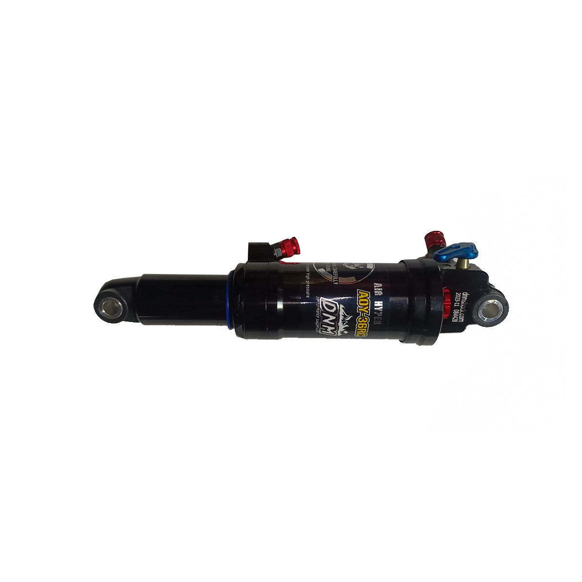 LANKELEISI E-bike rear suspension shock absorber showing coil spring and mounting components for smooth ride performance
