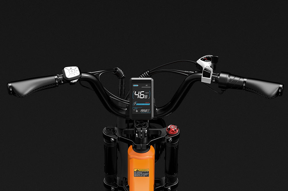 Lankeleisi Bikes handlebar for bicycle headstock, black metal bicycle handlebar with adjustable grips and mounting points.