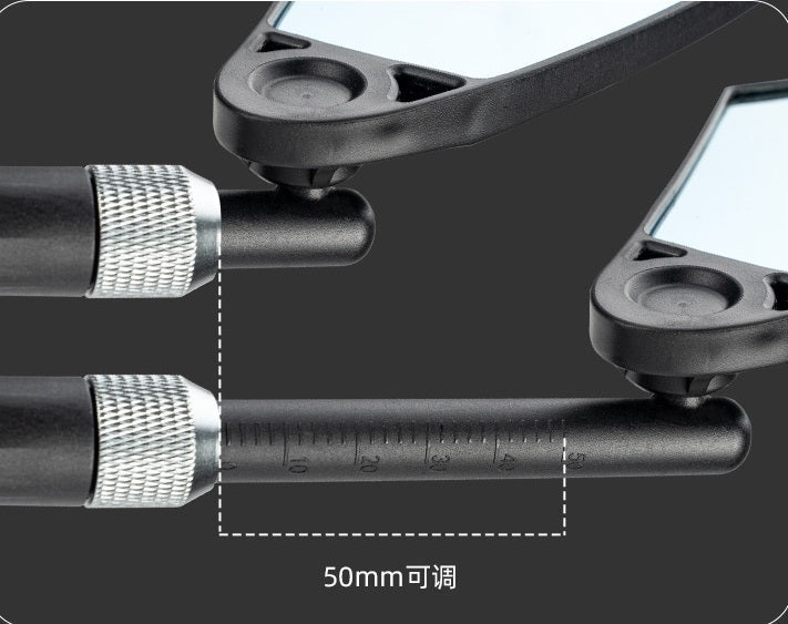 Lankeleisi-bikes HD anti-glare rearview mirror mounted on a bicycle, providing clear rear visibility and glare reduction.
