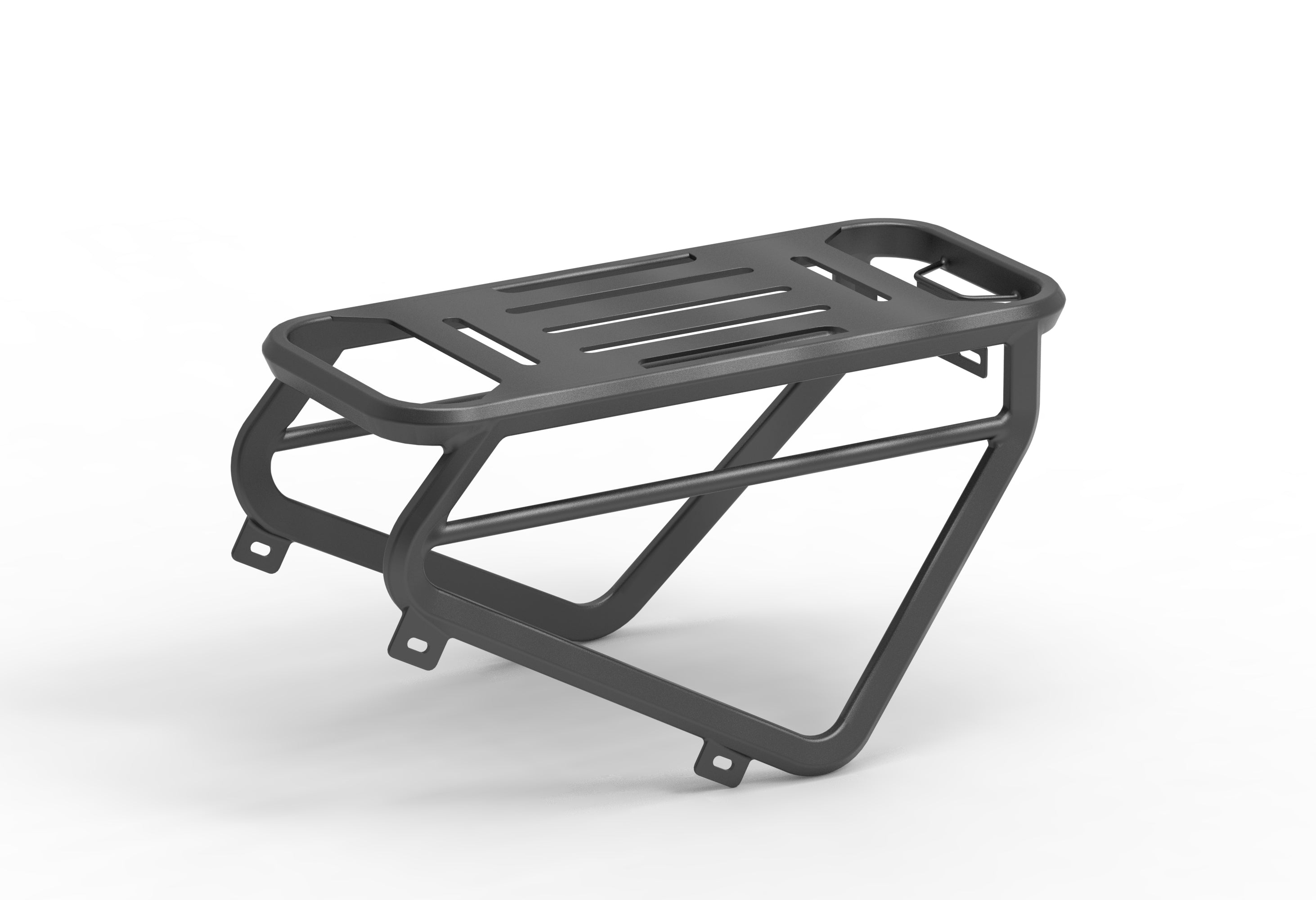 LANKELEISI bicycle rear rack luggage carrier mounted on bike, sturdy metal design for carrying bags or cargo.