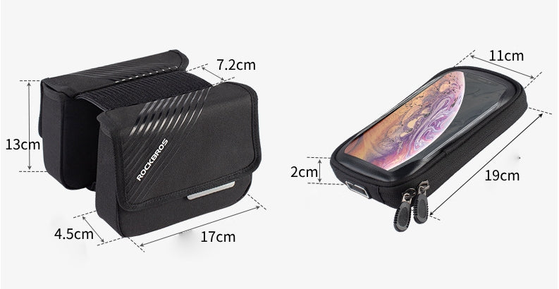 Lankeleisi-bikes saddle bag attached to bicycle seat, compact storage solution for cycling accessories and essentials.