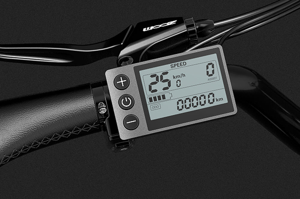 LANKELEISI S700/S866/S600 multifunctional LCD display accessory for electric bikes, showing digital interface and control buttons.
